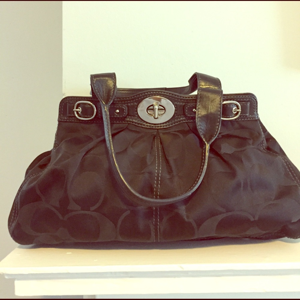 Coach black handbag