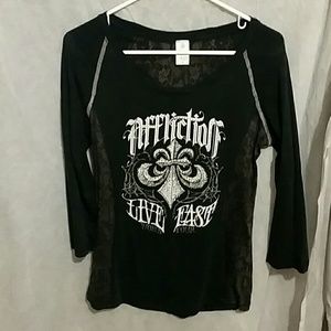 Buckle 3/4 sleeve black