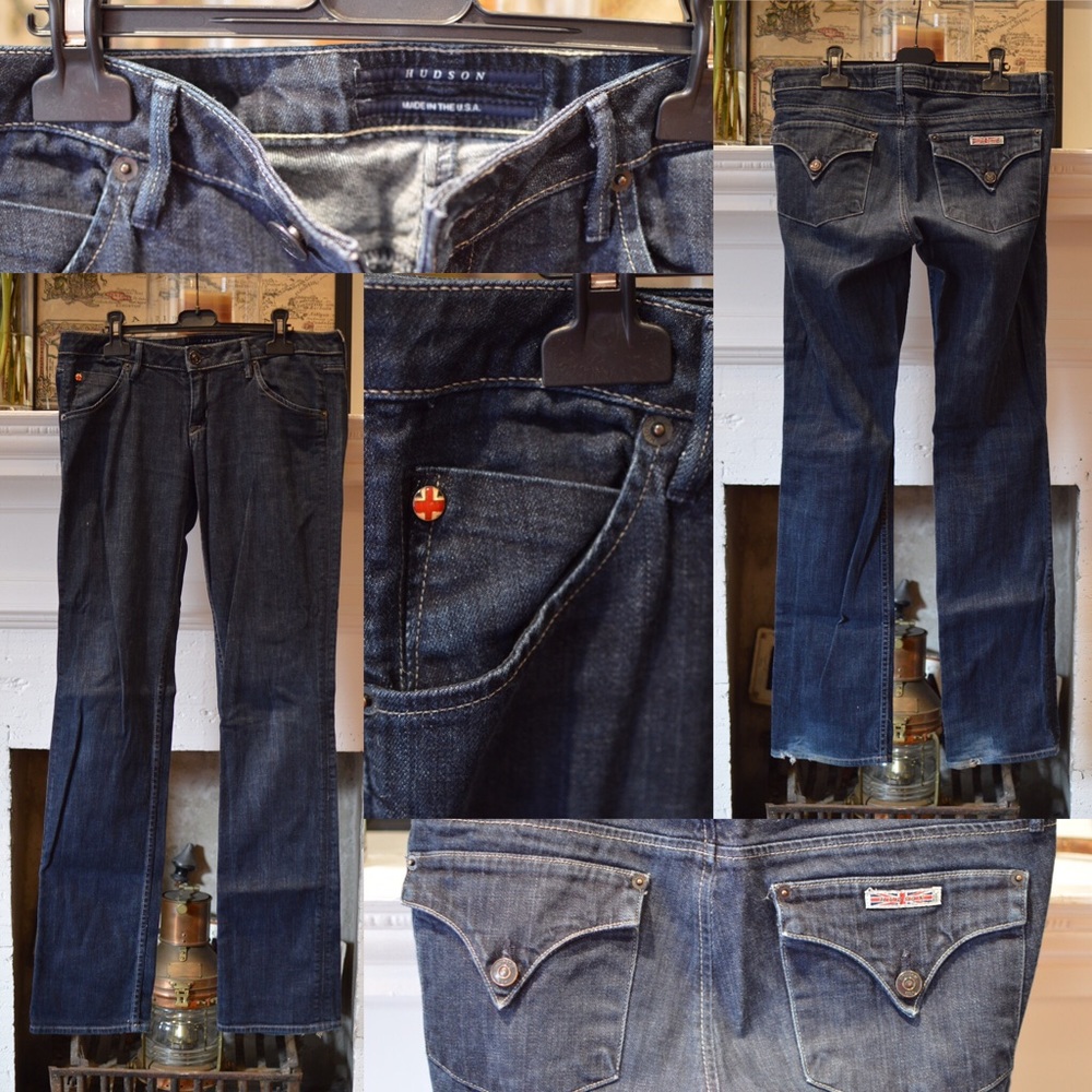 Hudson Skinny Straight Jeans