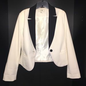 White & Black Blazer