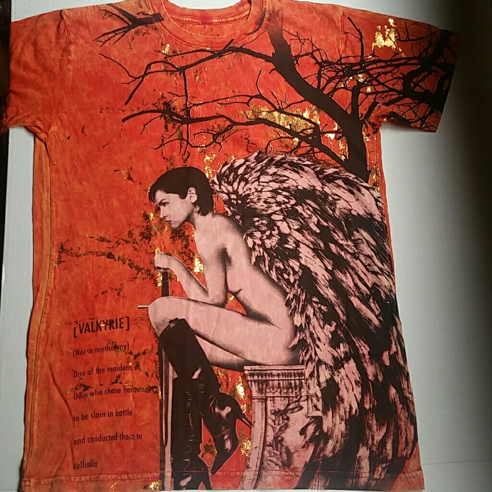 Men's T with Valkyrie Goddess Graphic