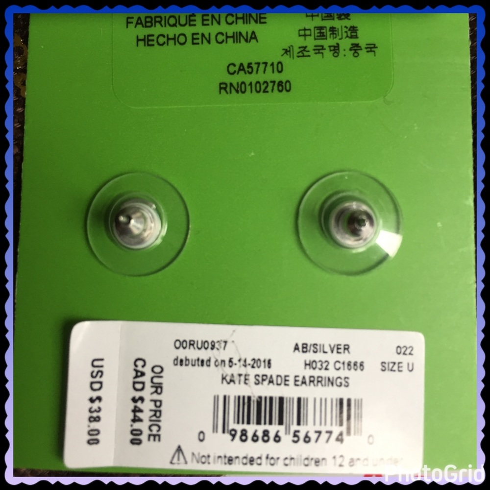 ♠️ Kate Spade iridescent earrings - Picture 4 of 4