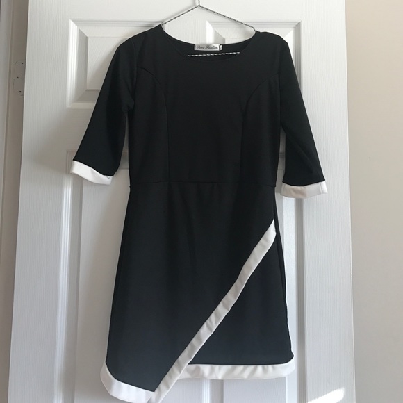 SOLD || NWOT || Bandage Bodycon Asymmetric Dress - Picture 2 of 4