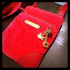 Juicy Couture red velour crossbody