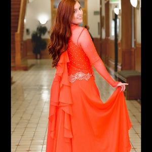 Scarlet Ballroom Dance Gown