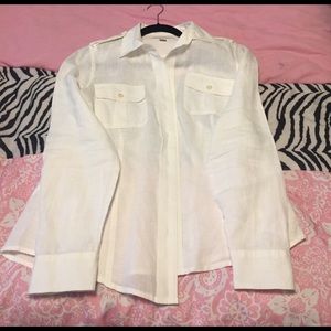 Banana Republic- White button down shirt