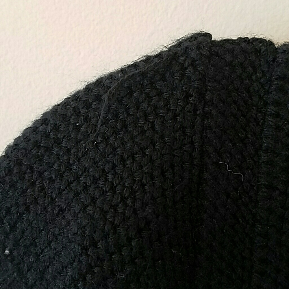 Comfy-cute Black Sweater Dress - Picture 6 of 6