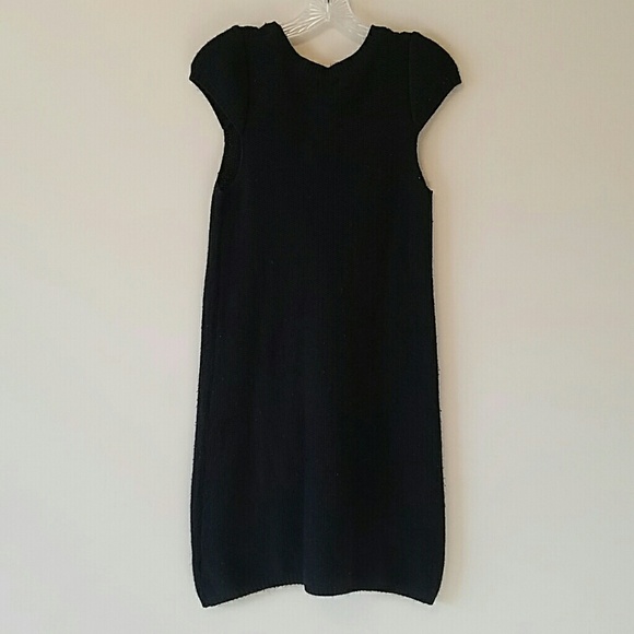 Comfy-cute Black Sweater Dress - Picture 4 of 6