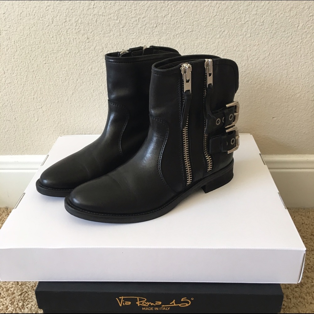 Via Roma biker boots size 38