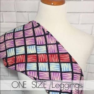 BNWT LuLaRoe leggings OS quilt look