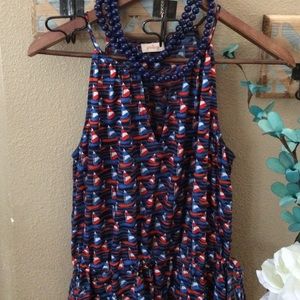 Stitch Fix Pixley Nautical Boats dress.