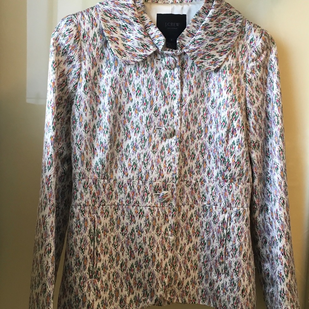 J.crew collection silk blend blazer