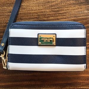 Cute Nautical stripe Michael Kors Wristlet