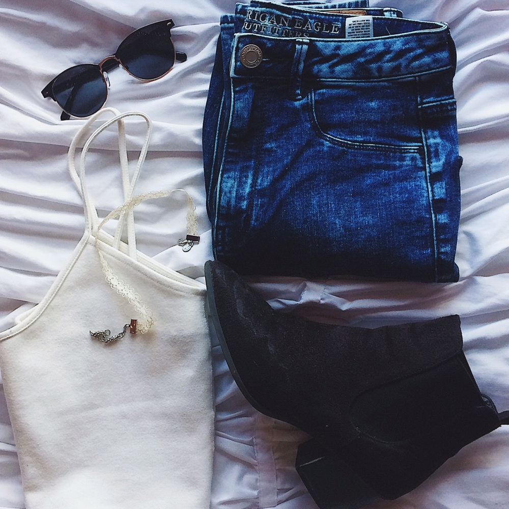 Acid Wash Sky High Jeggings
