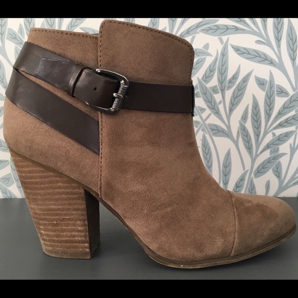 Light Brown Suede Booties