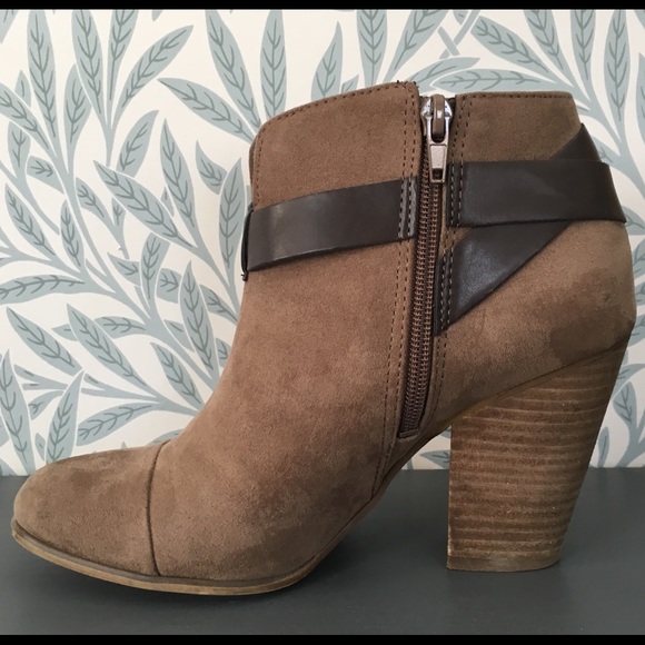 Light Brown Suede Booties - Picture 2 of 4
