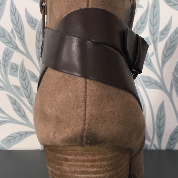 Light Brown Suede Booties - Picture 3 of 4