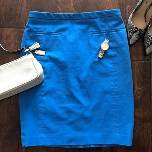 Blue Banana Republic Pencil Skirt