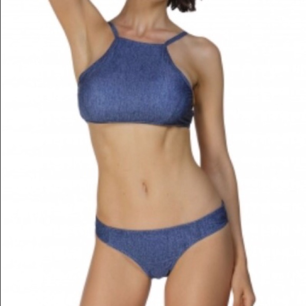 Denim bathing suit