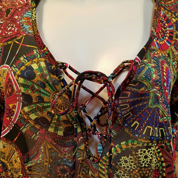 Boho hi low top butterfly sleeves - Picture 7 of 7