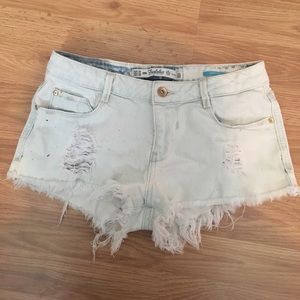 Zara jean shorts premium wash