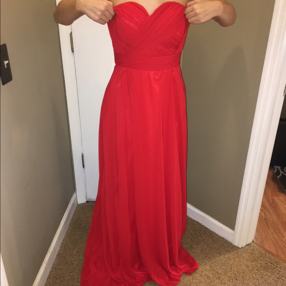 Gorgeous red prom dress