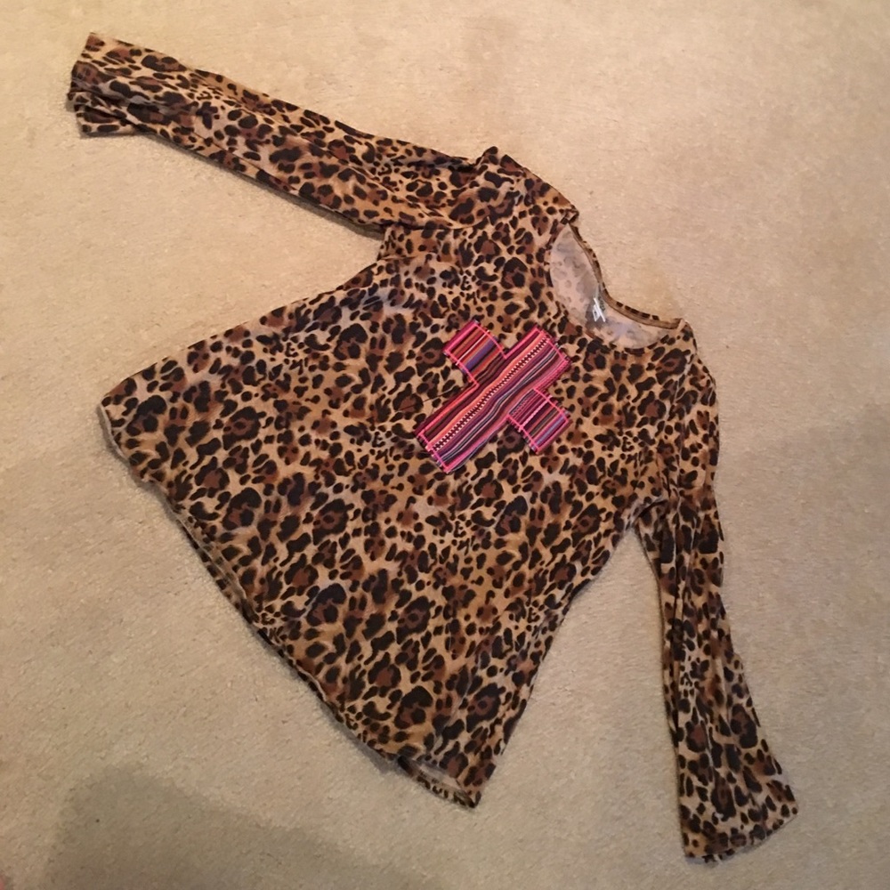 Leopard print ivy Jane shirt cotton pullover