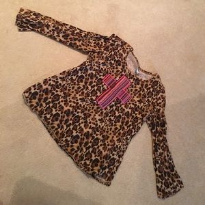 Leopard print ivy Jane shirt cotton pullover
