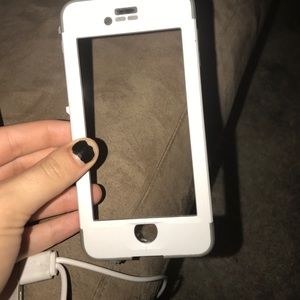 Life proof FRĒ 6/6s case white front/clear back