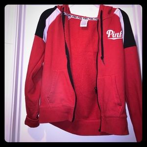 Red Pink by Victoria's Secret zip up hoodie