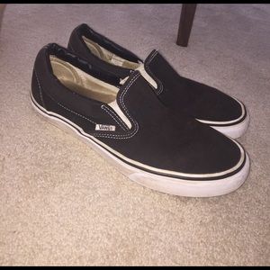 black slip on vans