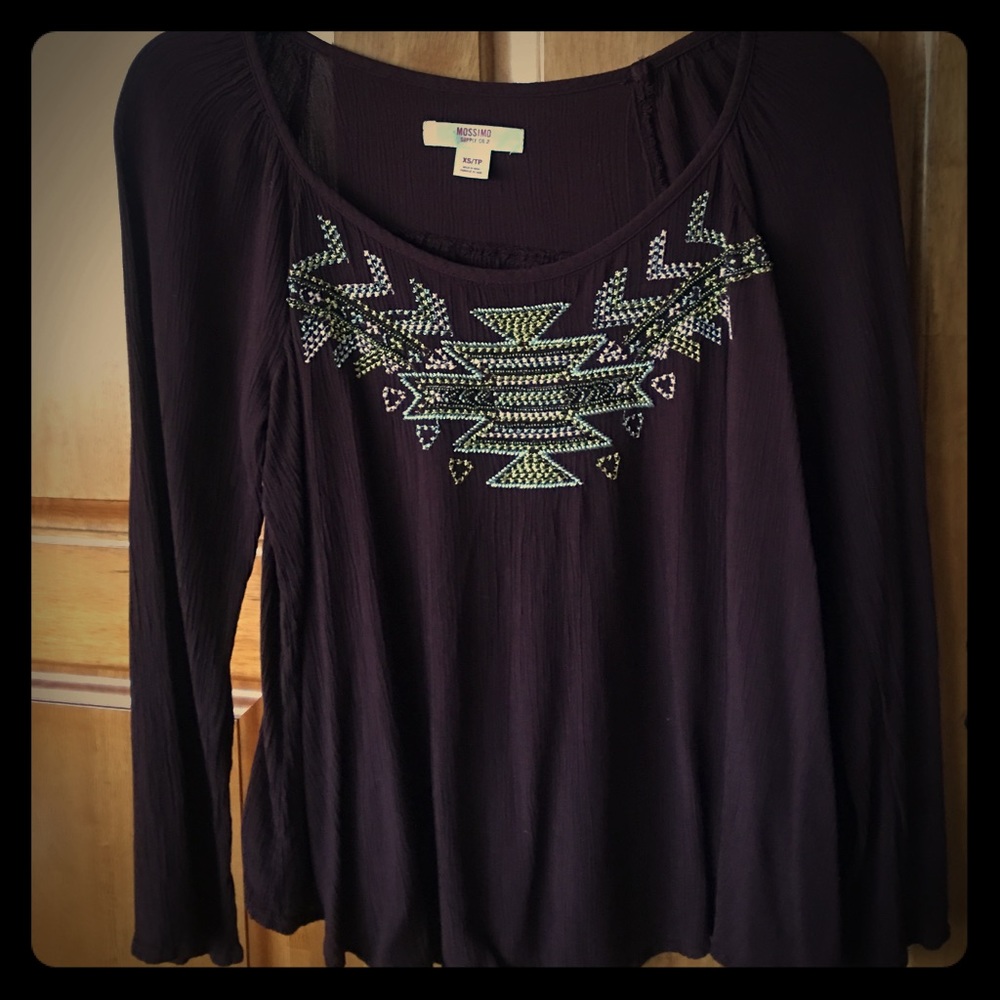 Maroon Blouse