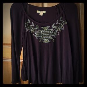 Maroon Blouse
