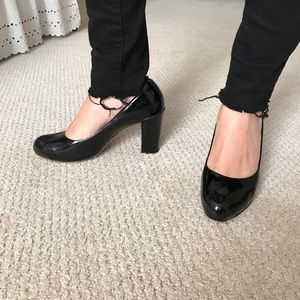 Cole Haan Nike air black patent pump