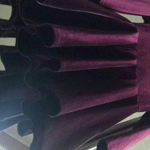 BETHANY MOTA?XS?VELVETY MAGENTA LONG SLEEVE DRESS