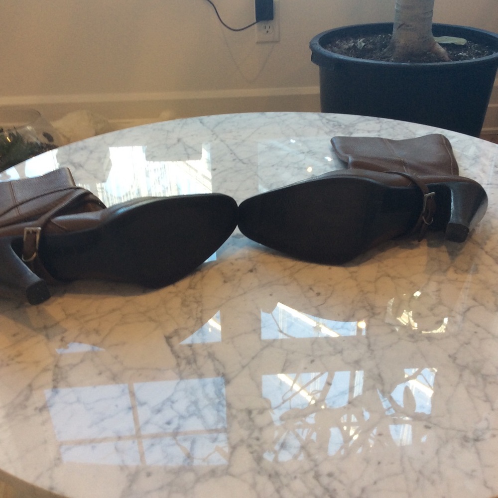 CONSIGNED: Heeled Prada Boots - Picture 3 of 4