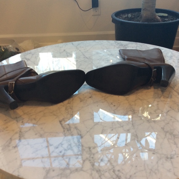 CONSIGNED: Heeled Prada Boots - Picture 3 of 4