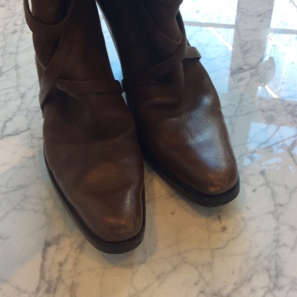 CONSIGNED: Heeled Prada Boots - Picture 4 of 4