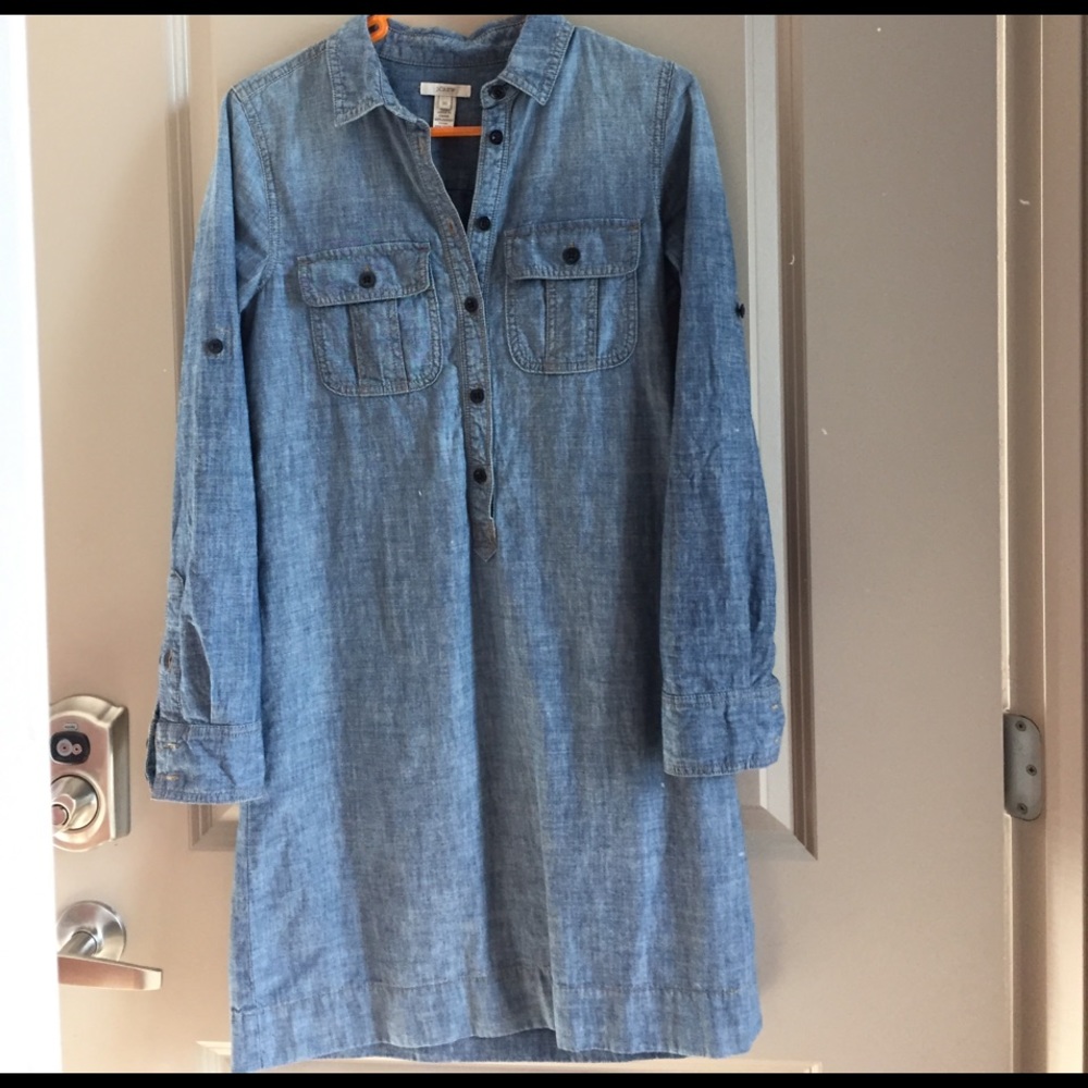 J.Crew Chambray Shirt Dress