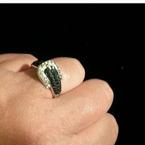 Australian crystal buckle ring 8