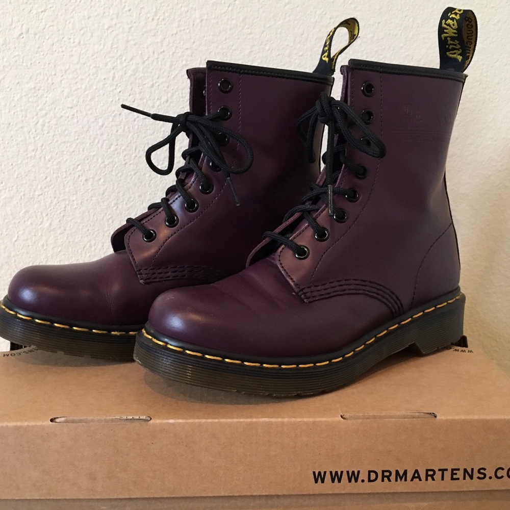 SOLD // Doc Martens Women's 1460 Purple Boots SZ 6