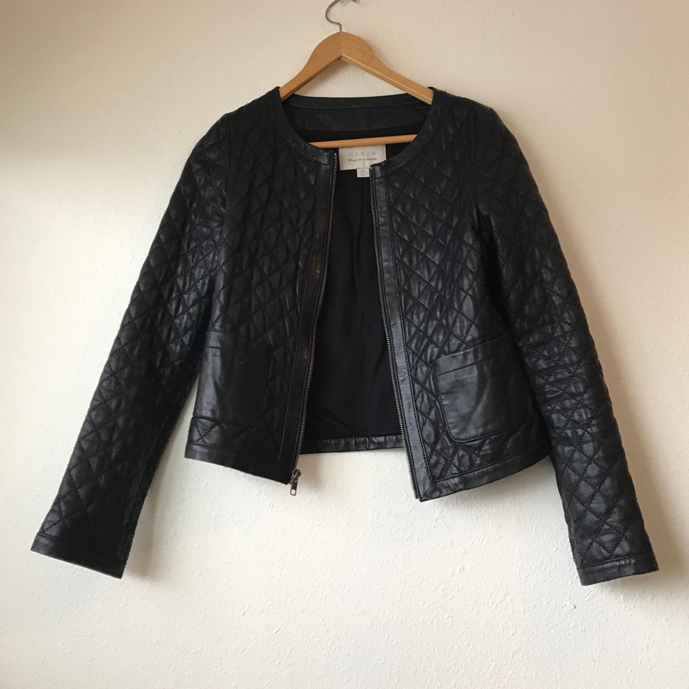 Nordstrom Hinge quilted leather jacket