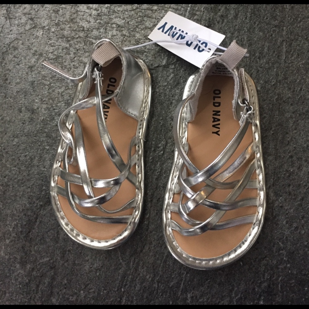 Strapped silver sandals - Picture 1 of 2