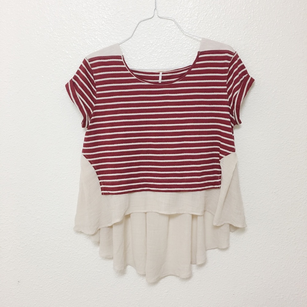 Free People - high low w/ sheer back