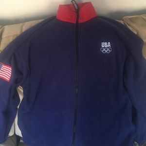 Vintage team USA fleece zip up