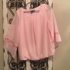 Light pink top