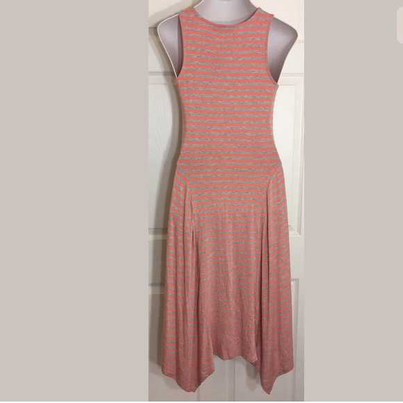 APT 9 Sleeveless Shark-Bite Hem Striped Maxi Dress - Picture 3 of 6