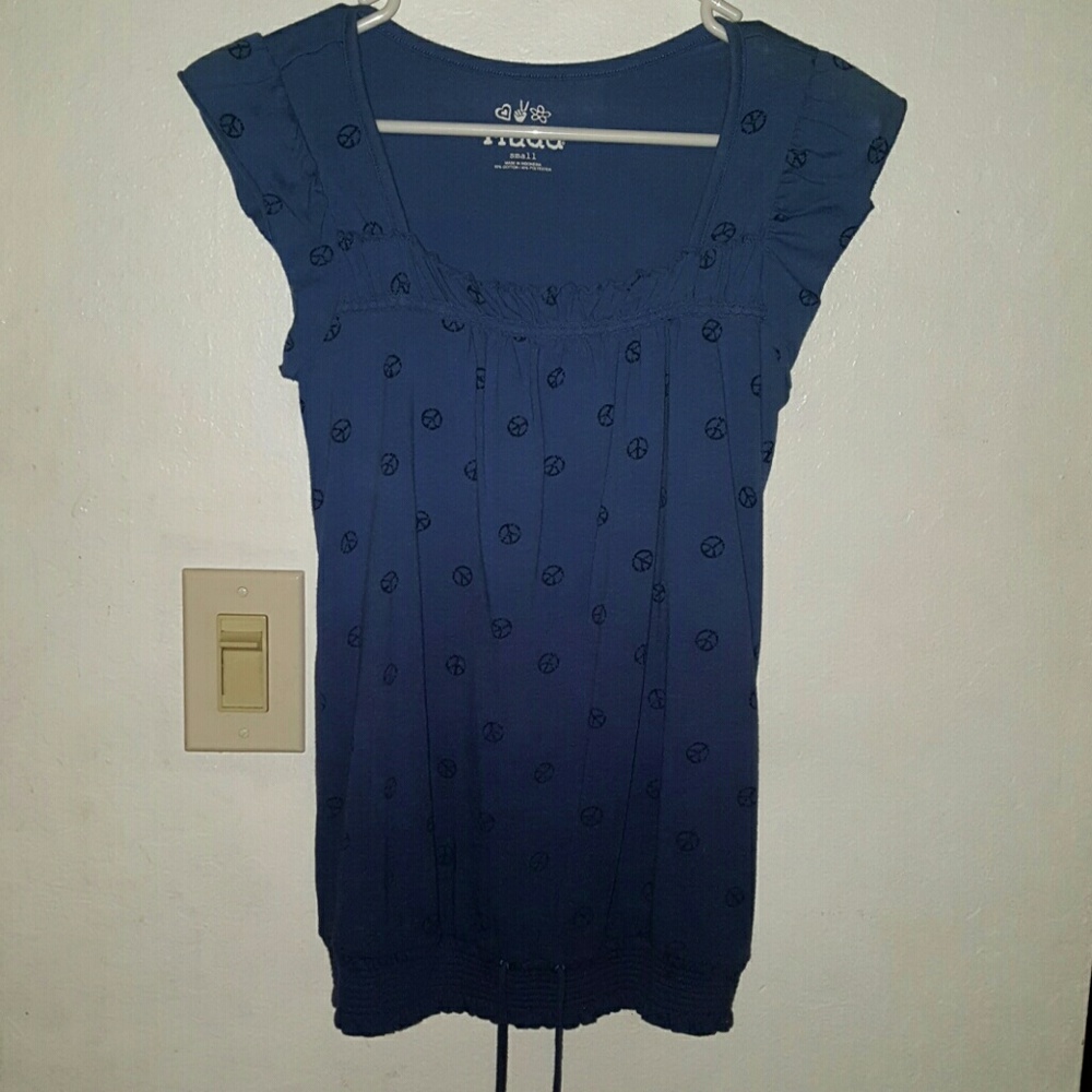 Blue ombre shirt