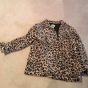Chicos blazer leopard print