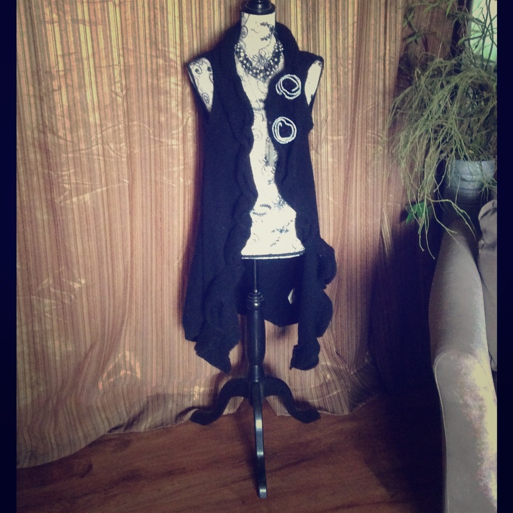 Black with ruffles size medium